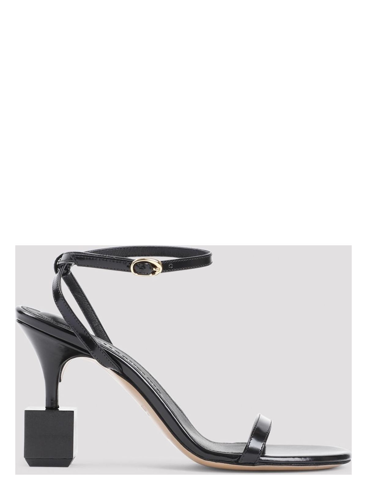 Jacquemus BLACK BISOU SANDAL WITH BUCKET HEEL