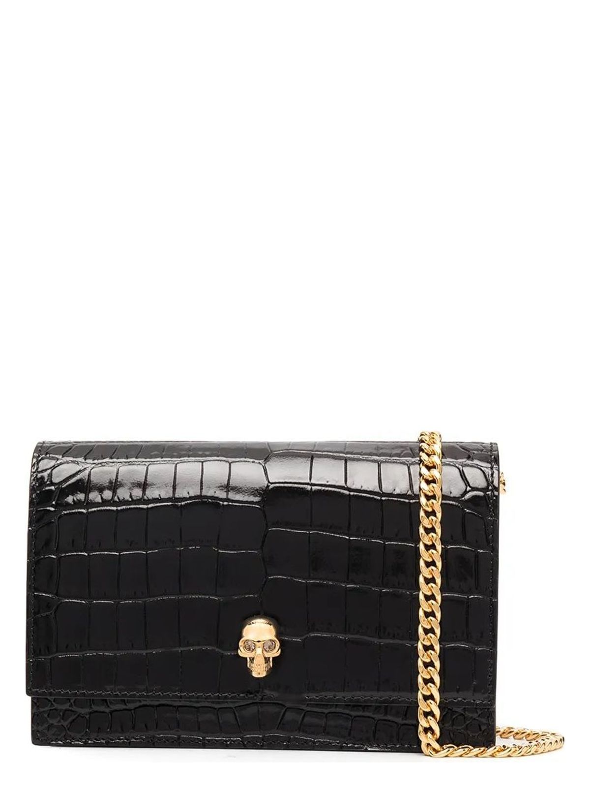 Alexander McQueen WOMEN'S SMALL SKULL BAG IN BLACK