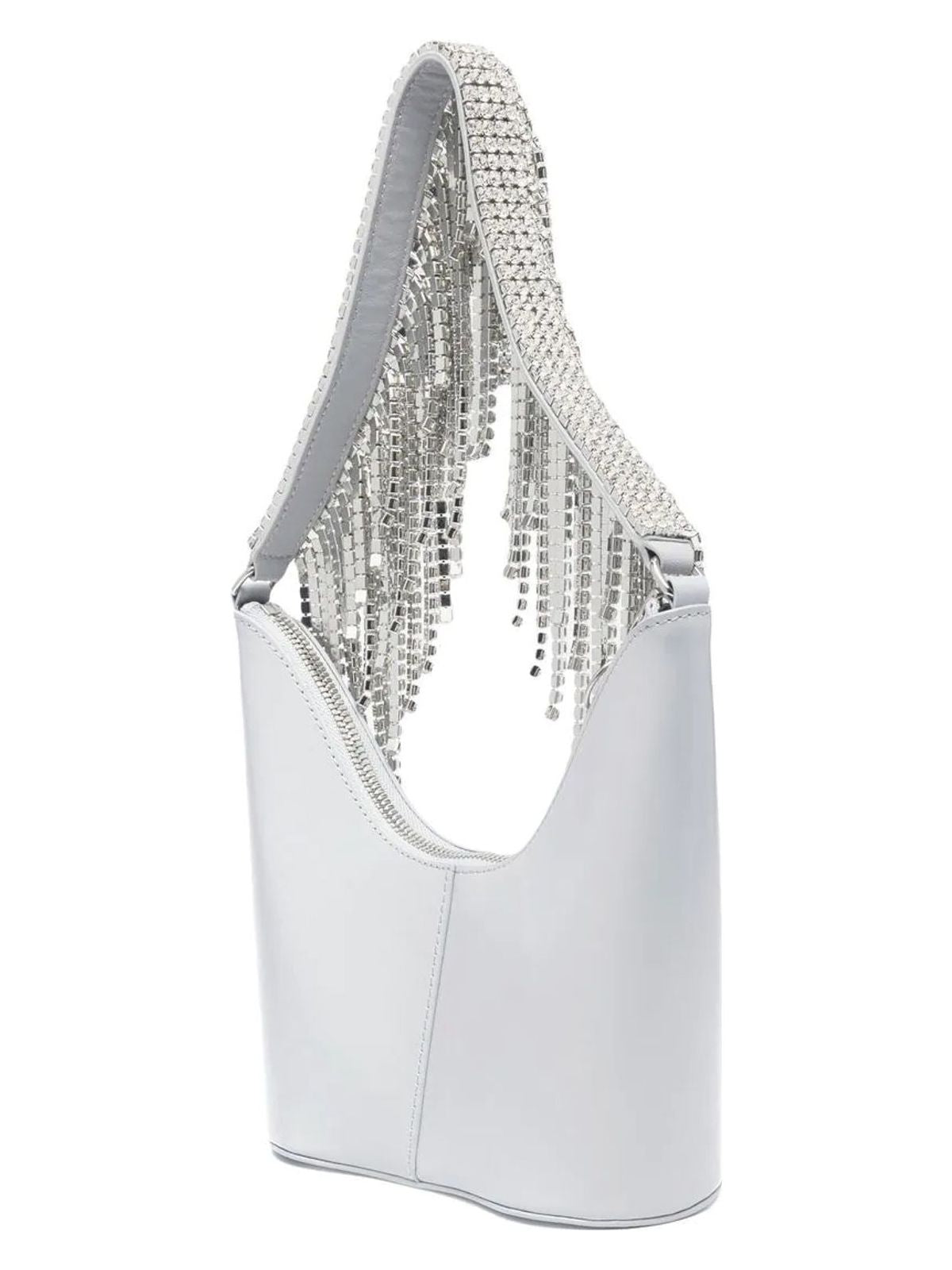 Kara CRYSTAL FRINGE BEAN SHOULDER BAG