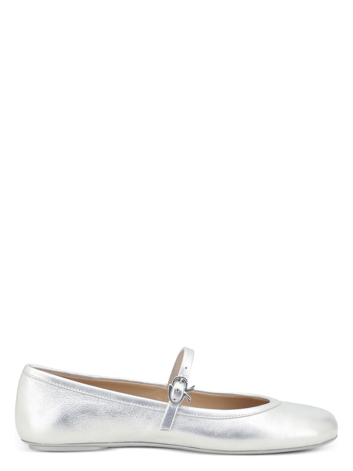 Gianvito Rossi CARLA NAPPA SILK WASHED BALLERINA