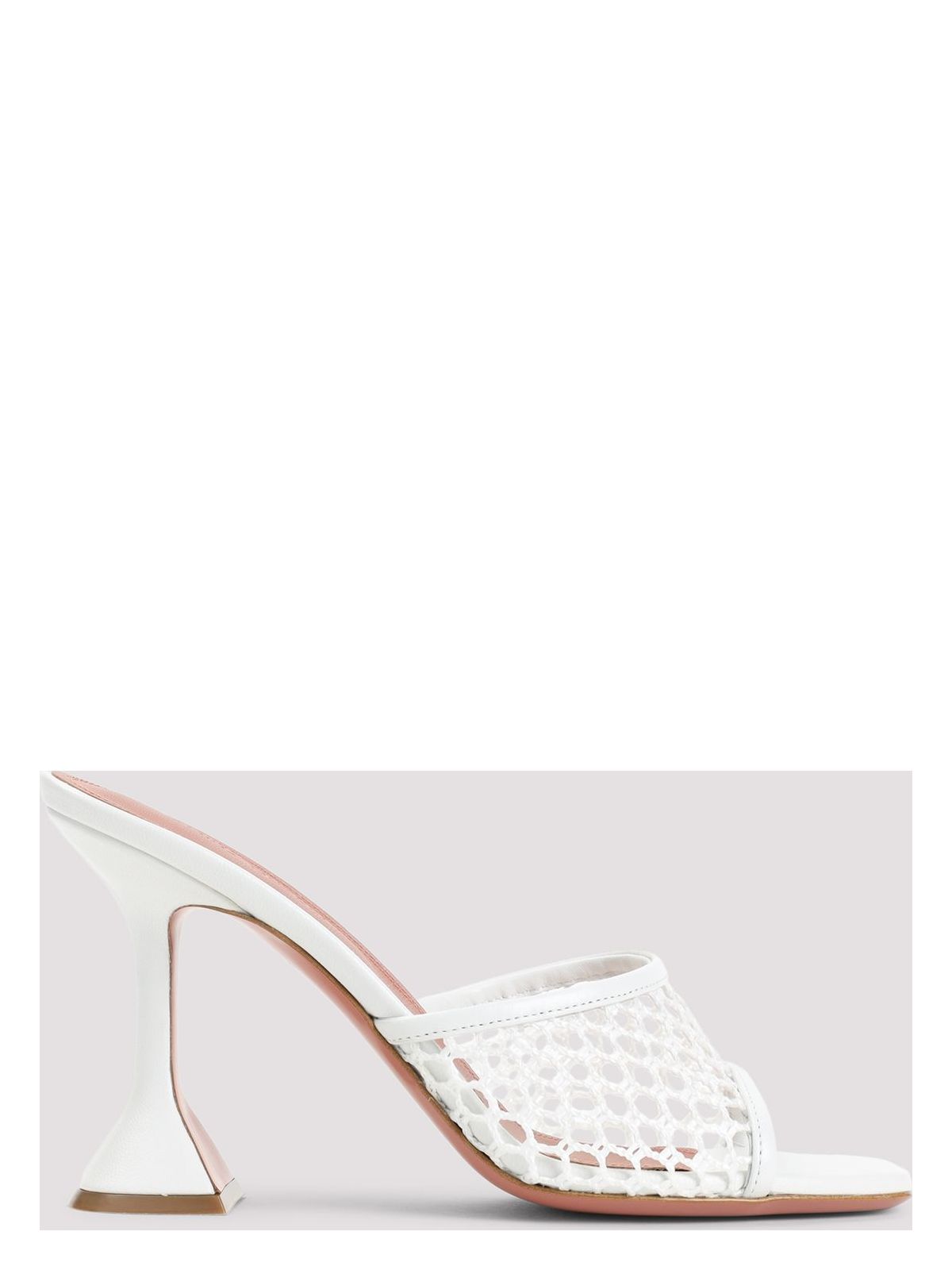Amina Muaddi LUPITA 95 NET RAFFIA MULES
