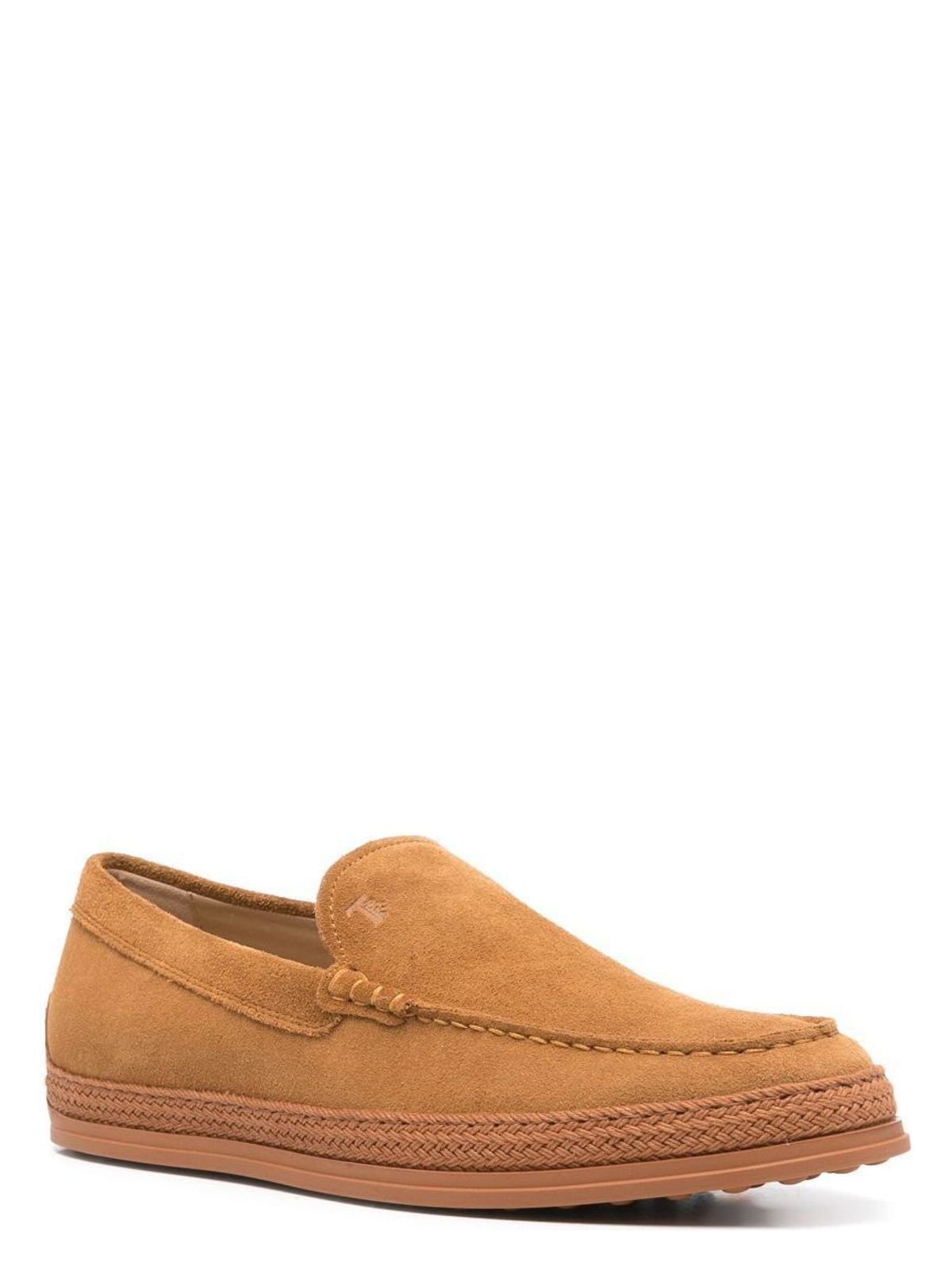 Tod's CORD WEAVING SLIP-ON SUEDE LOAFERS