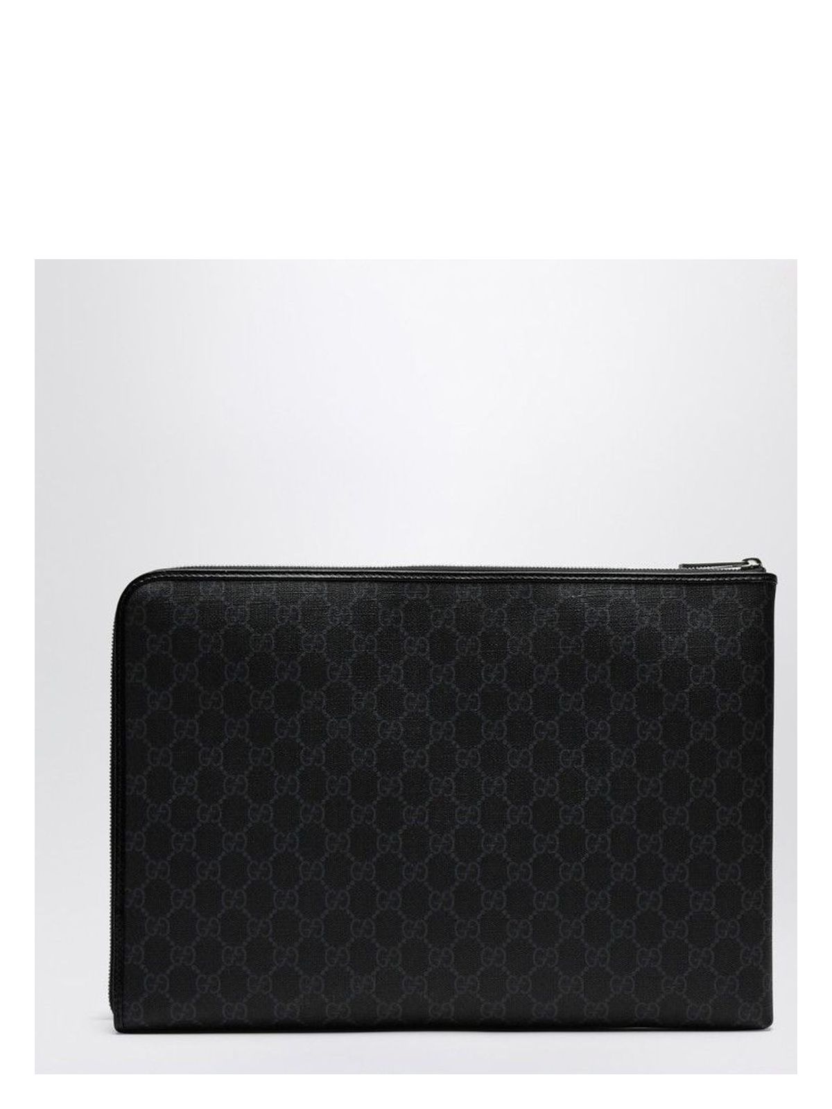 Gucci MEDIUM BLACK GG SUPREME FABRIC BRIEFCASE