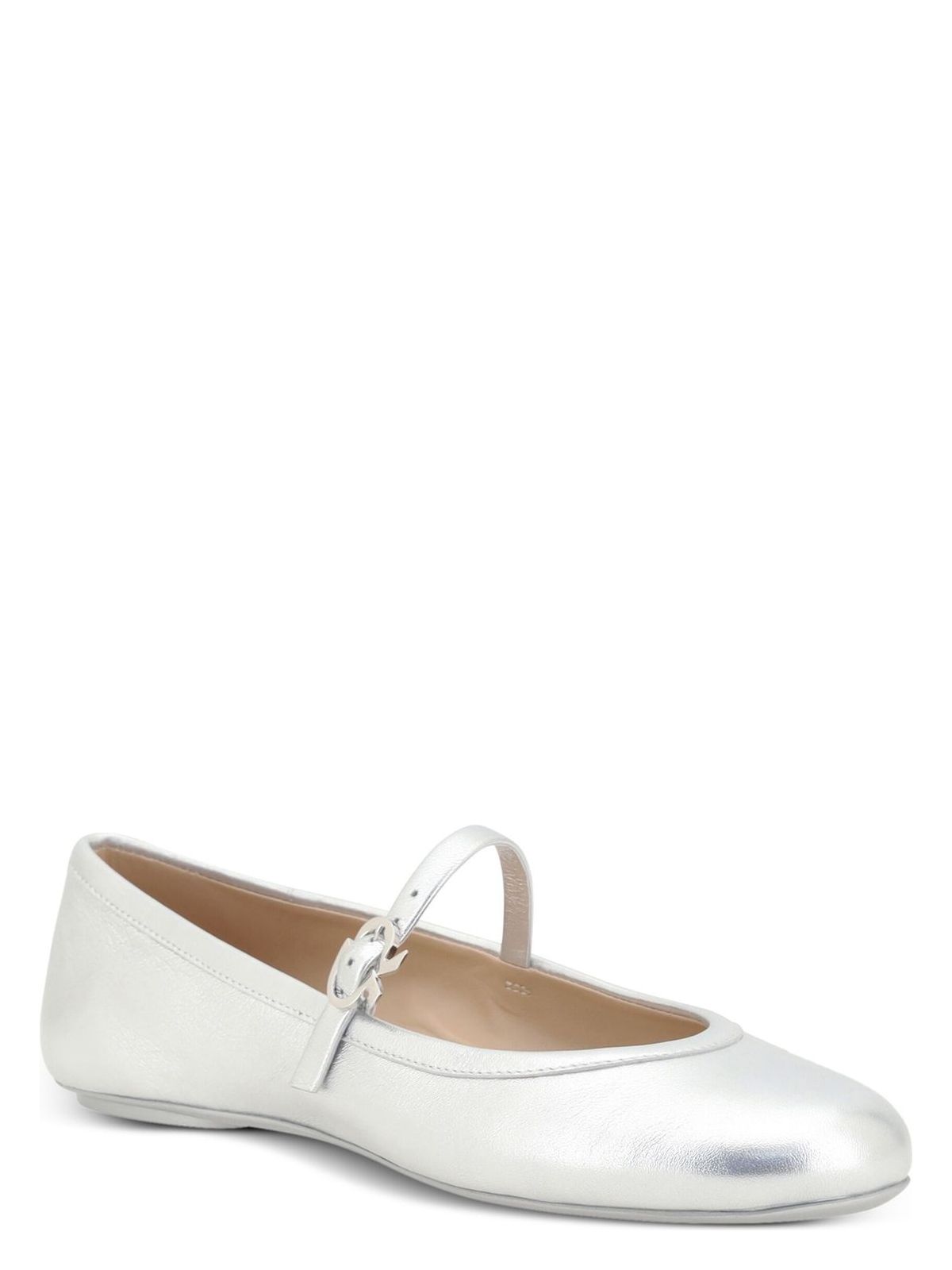 Gianvito Rossi CARLA NAPPA SILK WASHED BALLERINA