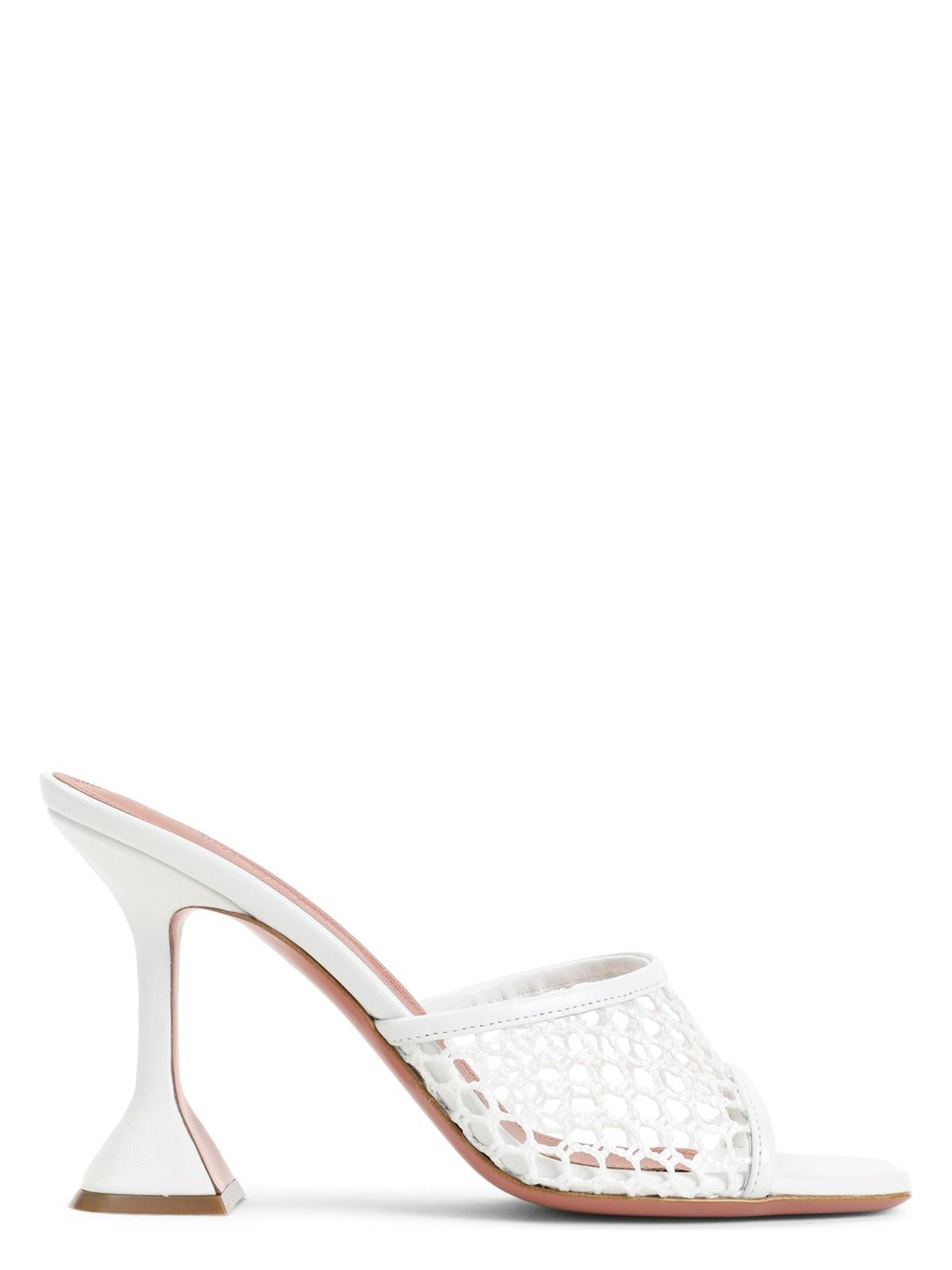 Amina Muaddi LUPITA 95 NET RAFFIA MULES