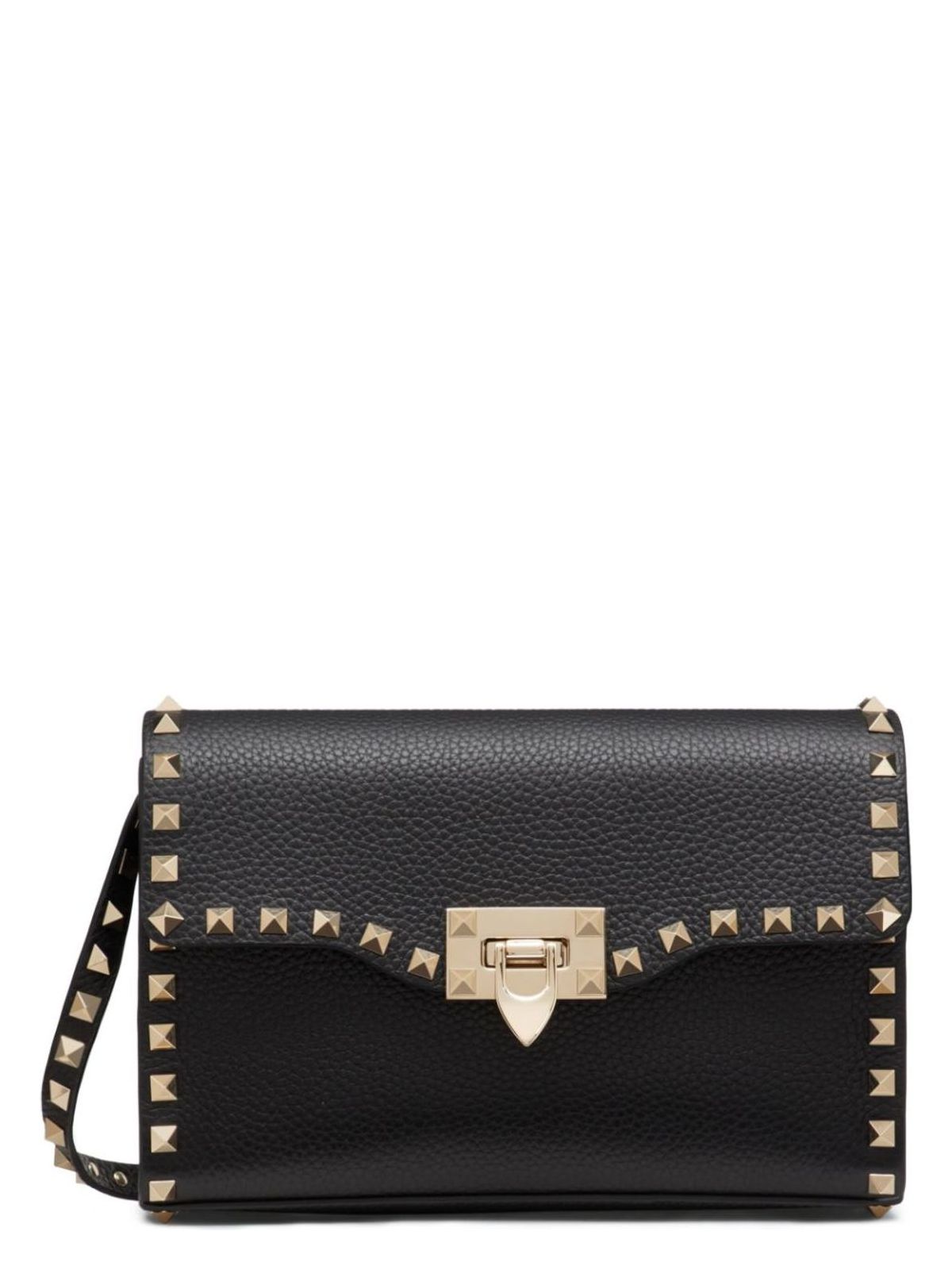 Valentino Garavani ROCKSTUD SMALL LEATHER SHOULDER BAG