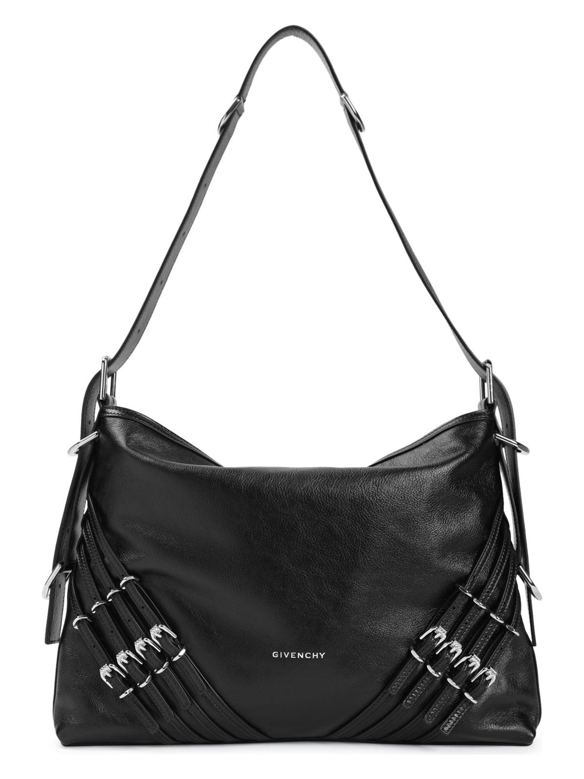 Givenchy MEDIUM VOYOU BAG IN BLACK LEATHER