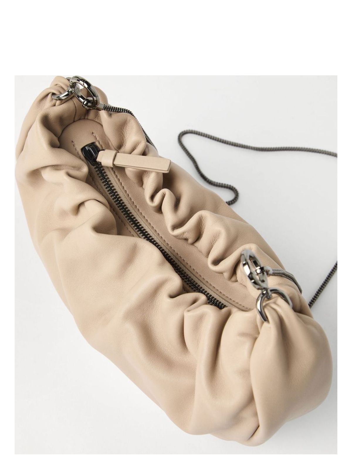 Brunello Cucinelli LEATHER SHOULDER BAG