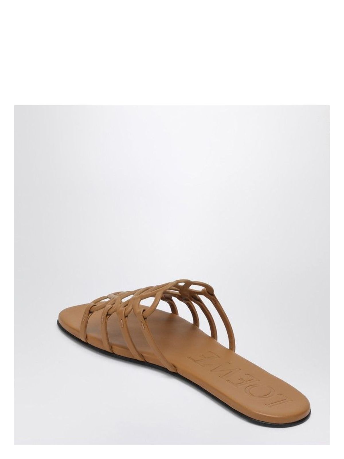 Loewe PETAL ANAGRAM SANDAL IN CAMEL COLOUR