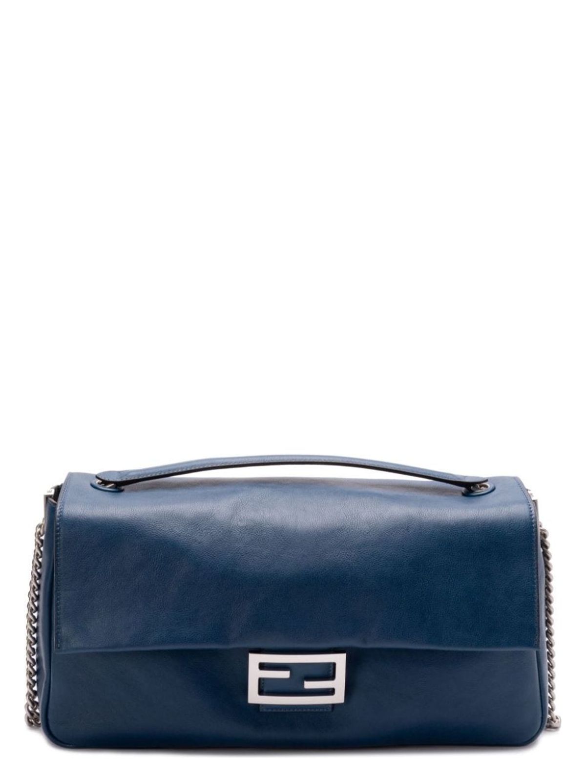 Fendi BAGUETTE CHAIN LARGE LEATHER SHOULDER BAG
