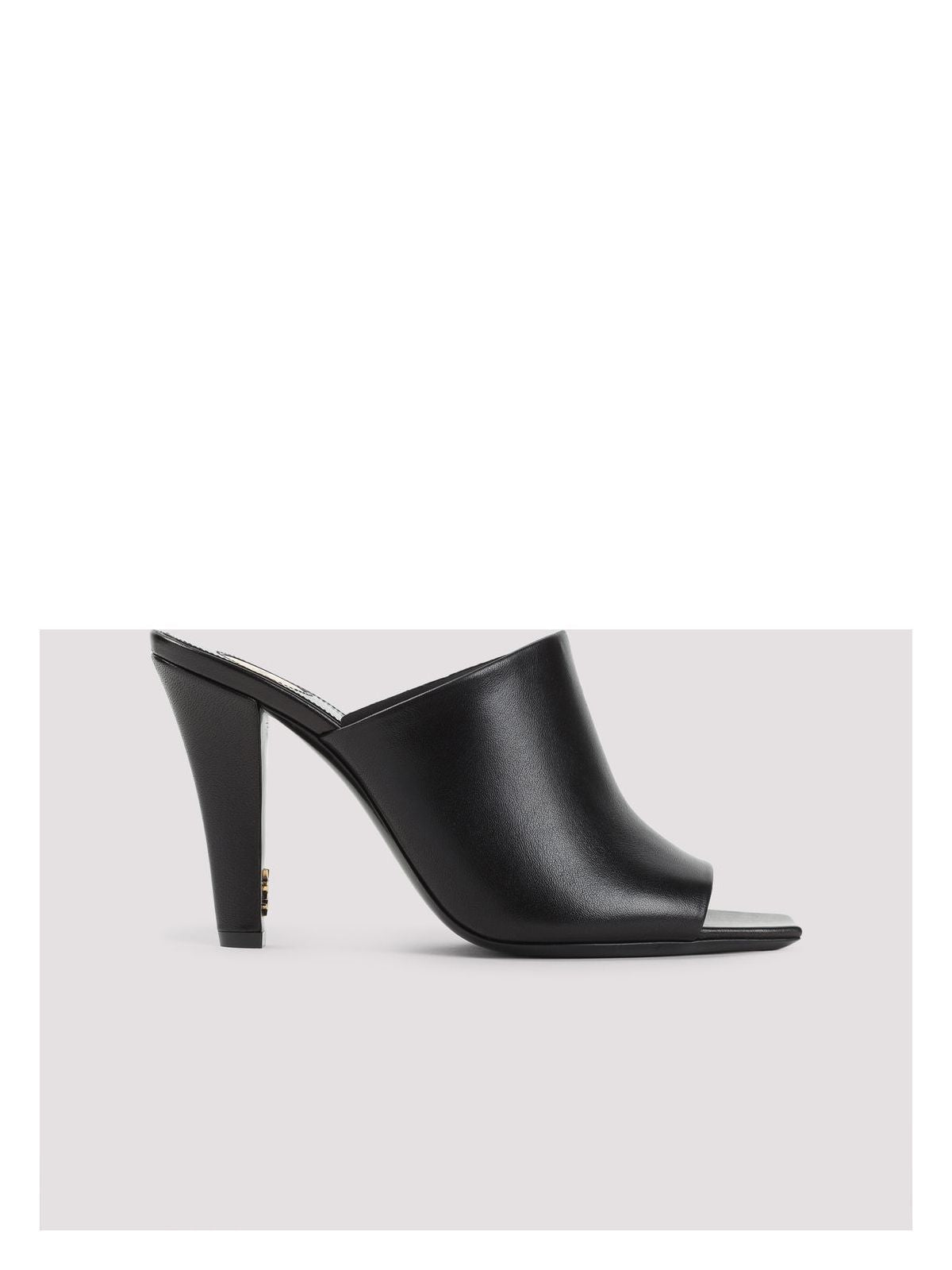 Saint Laurent BLACK LEATHER MULE JILL