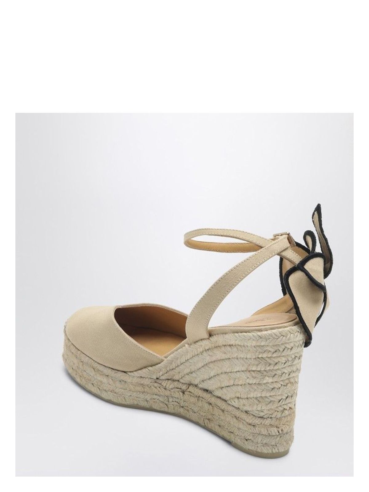 Castañer EXPADRILLAS COCO 105 SAND COLOR WITH FLOWER