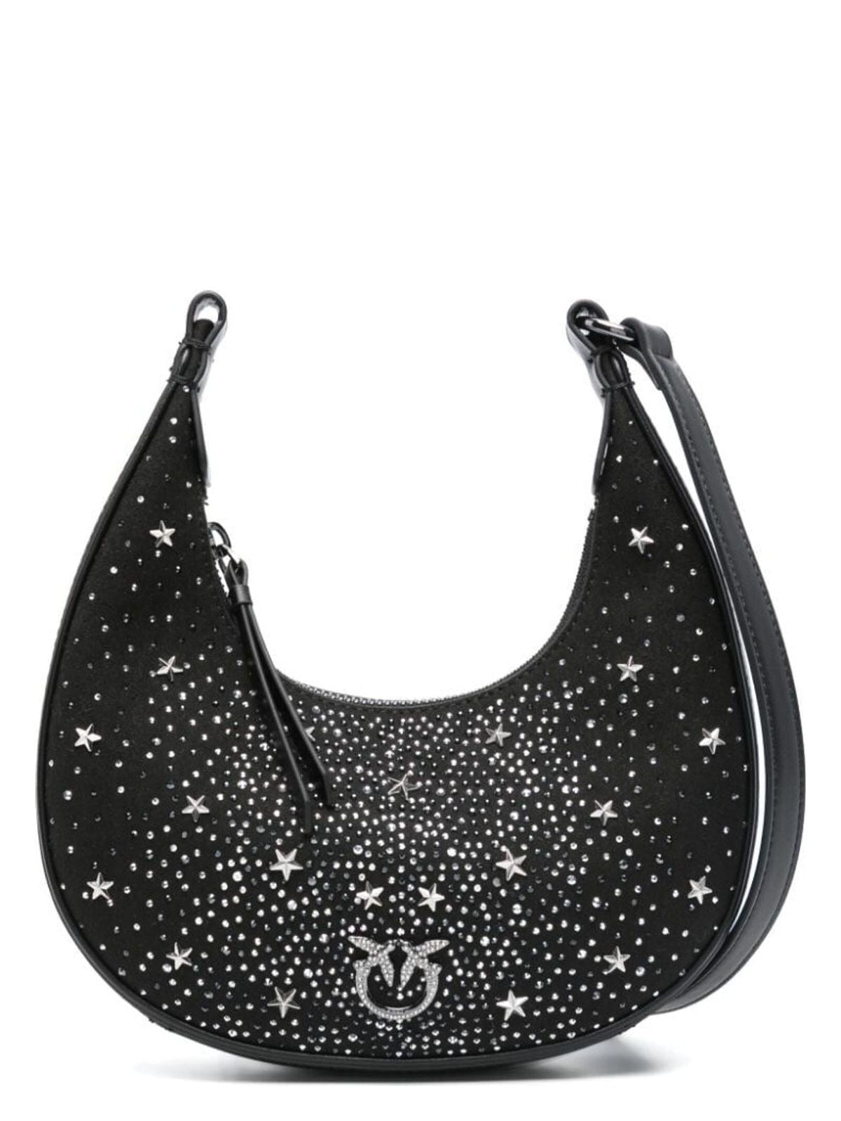 Pinko BRIOCHE HOBO MINI FULL STRASS BAG