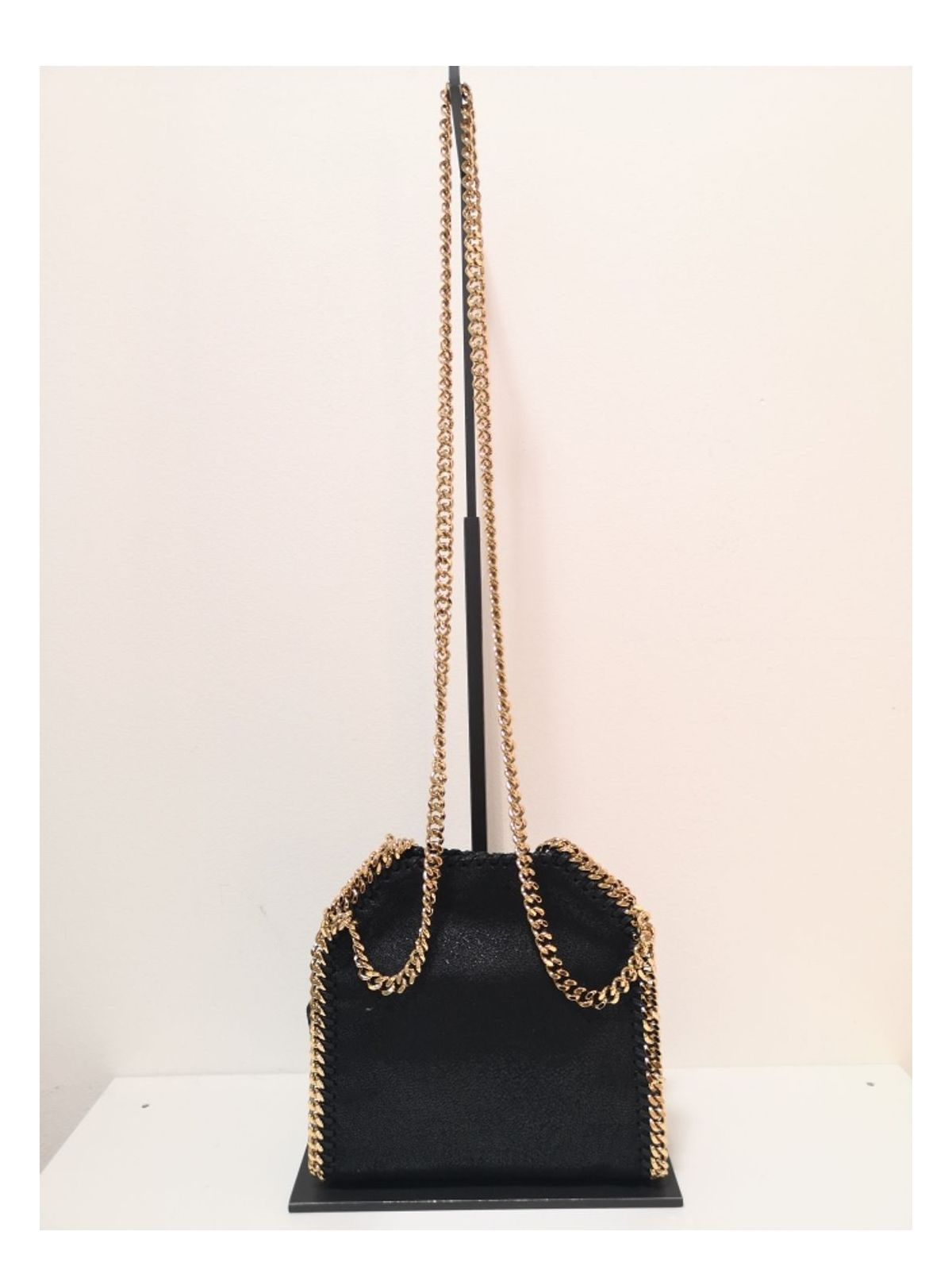 Stella McCartney BLACK FALABELLA TOTE BAG MICRO
