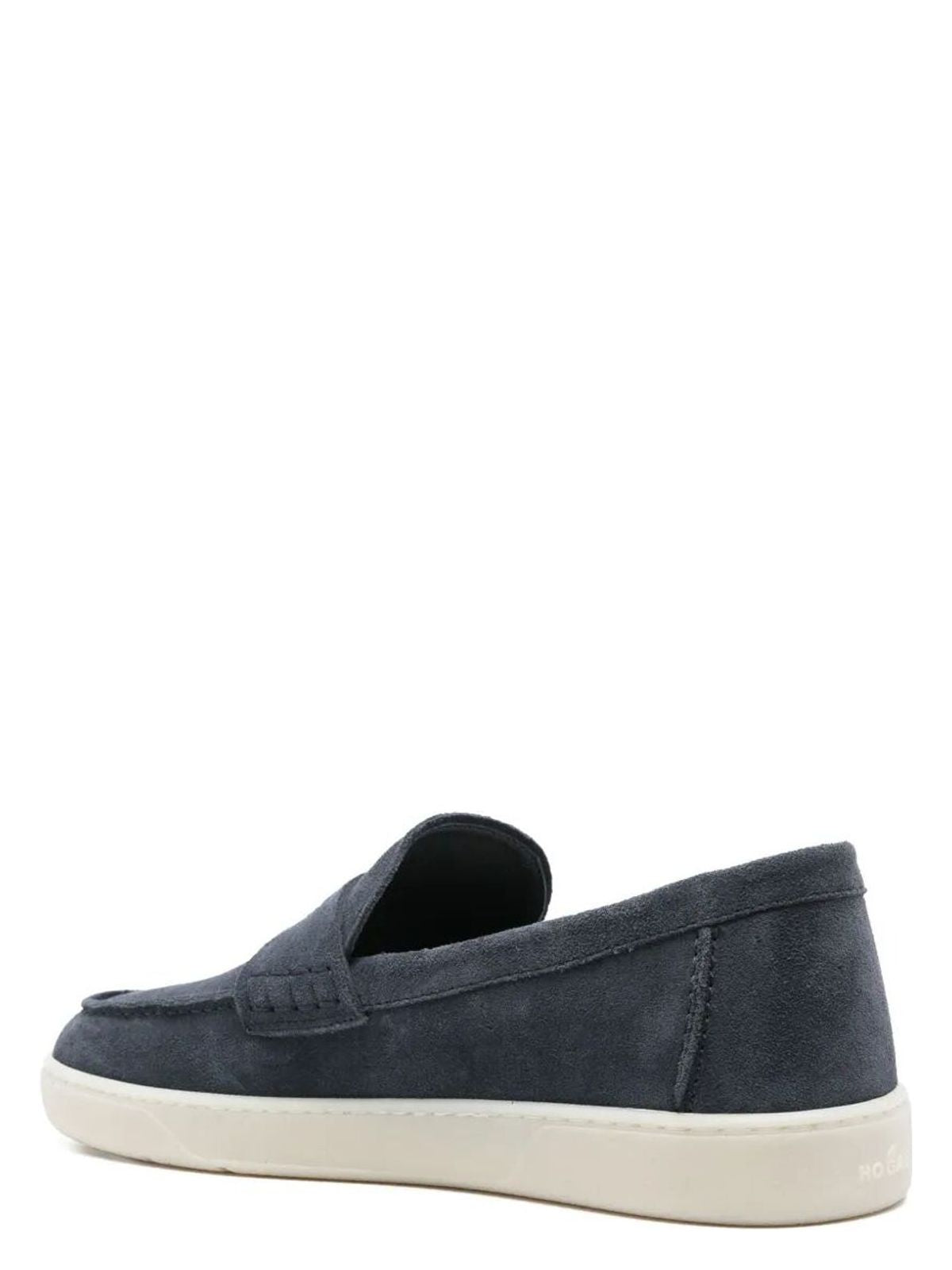 Hogan RUBBER SOLE SUEDE LOAFERS