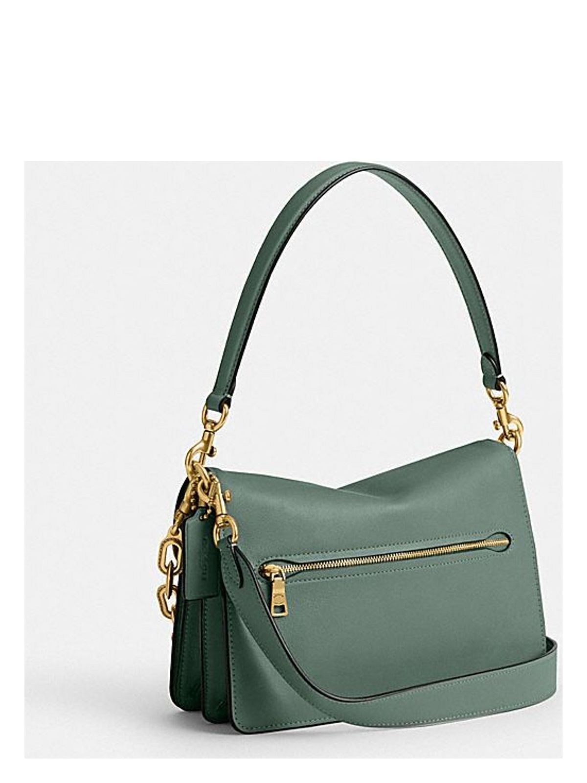 COACH SOFT GRAIN LEATHER CHAIN TABBY SHOULDER