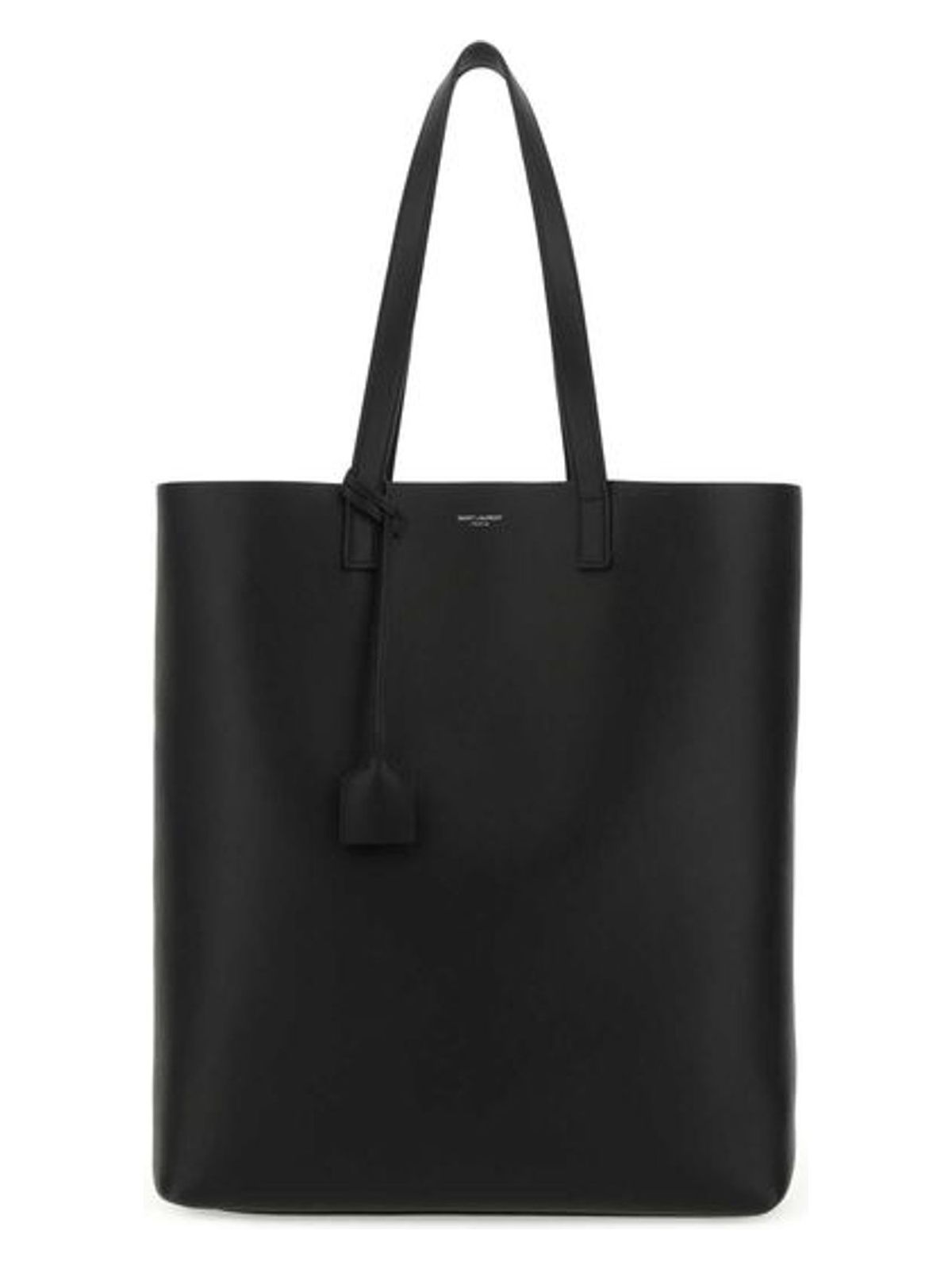 Saint Laurent BOLD BLACK LEATHER SHOPPING BAG