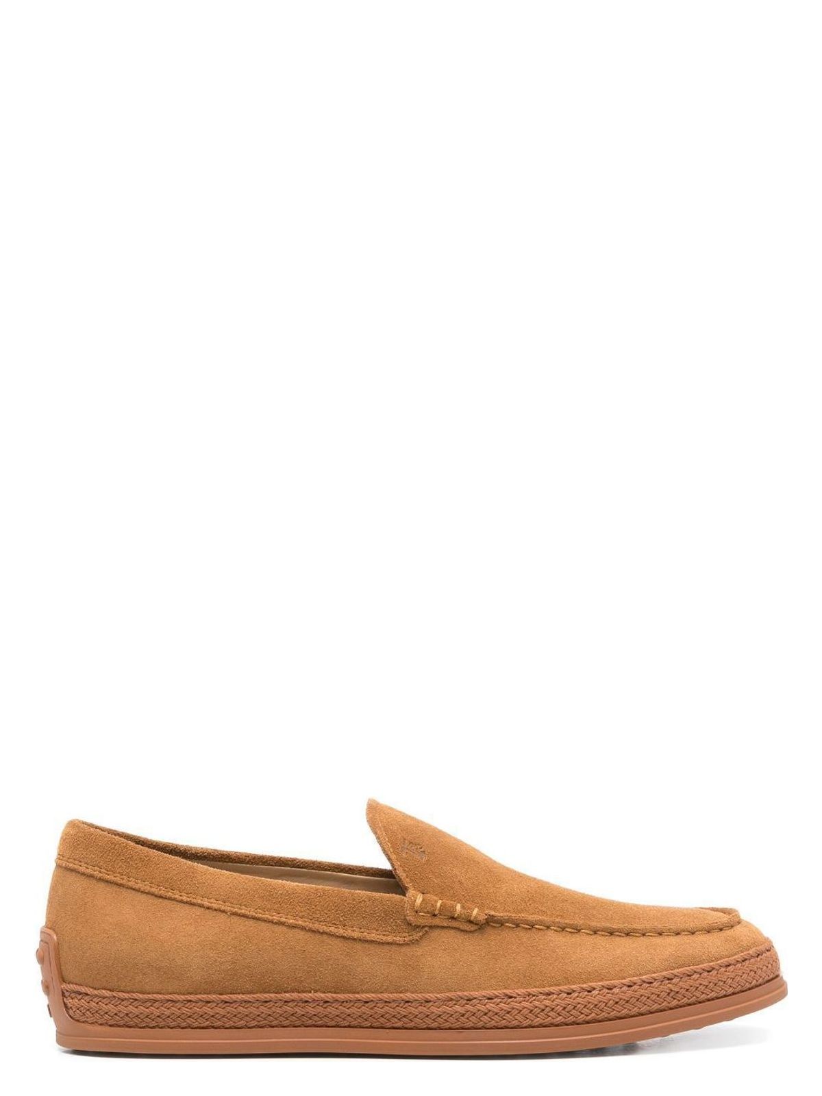 Tod's CORD WEAVING SLIP-ON SUEDE LOAFERS