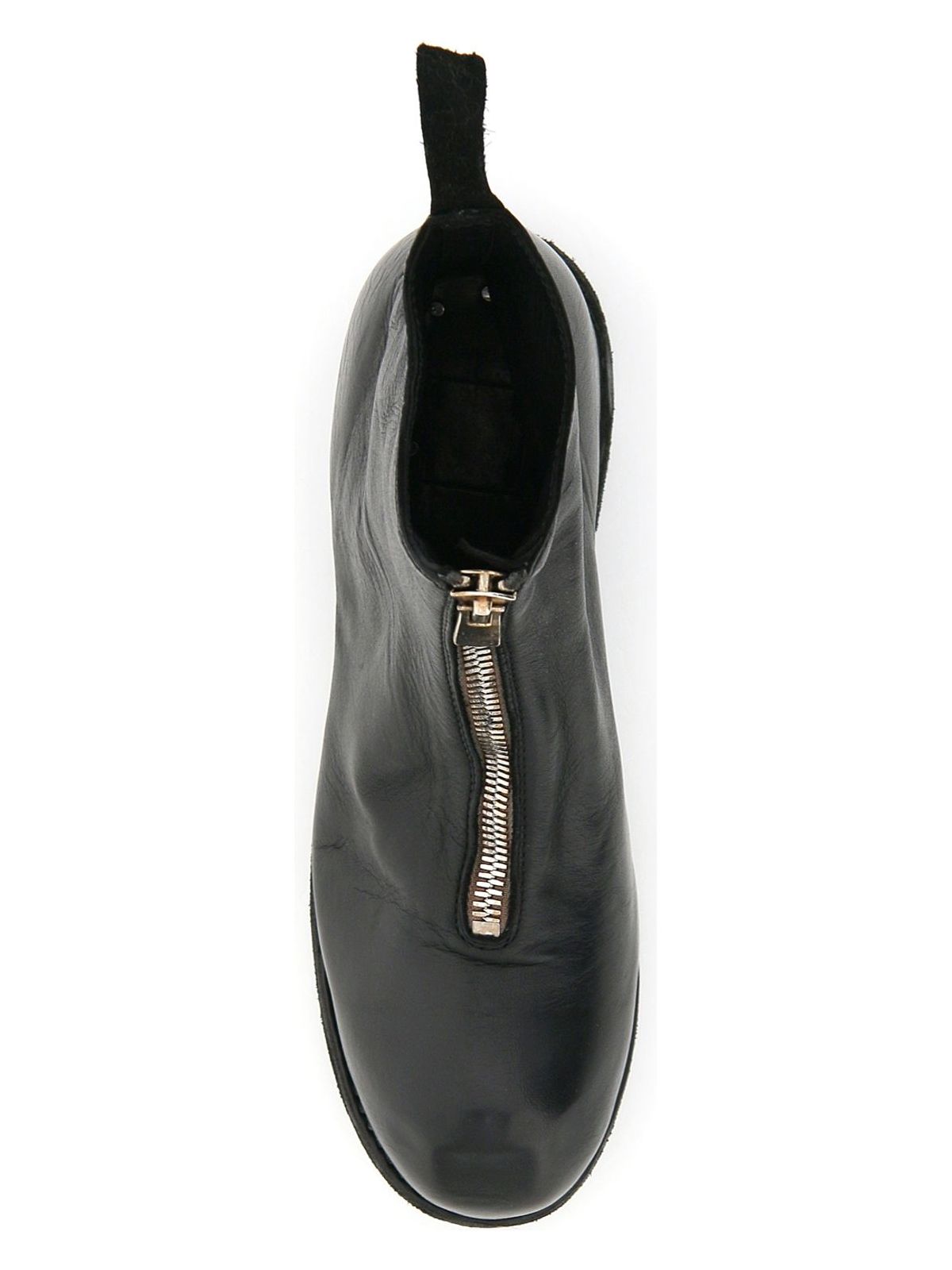 Guidi UNISEX LEATHER BOOTS IN BLACK HORSE AND CALFSKIN WITH METAL ZIP