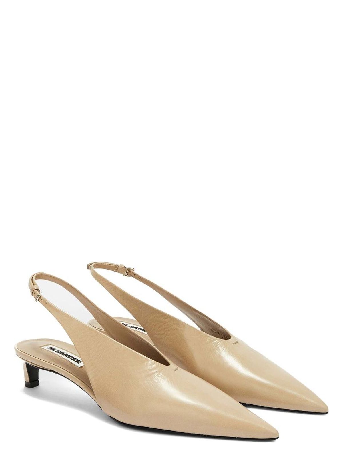 Jil Sander LEATHER SLINGBACK PUMPS